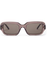 Loewe - Acetate Rectangular Slim Sunglasses - Lyst