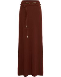 Max Mara - Cashmere String-Belt Maxi Skirt - Lyst