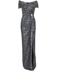 Balmain - Off-the-shoulder Sequin-embellished Gown - Lyst