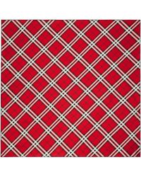 Burberry - Silk Check Square Scarf - Lyst