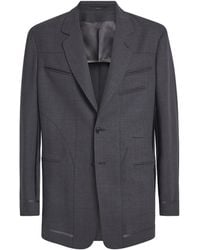 Paul Smith - Wool Inside-Out Blazer - Lyst