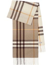 Burberry - Cashmere Gradient Check Scarf - Lyst