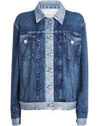 Rag & Bone - Contrast-Trim Miramar Denim Jacket - Lyst