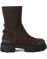 Kurt Geiger - Suede Stomp Sock Ankle Boots 50 - Lyst
