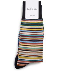 Paul Smith - Signature Stripe Socks (pack Of 2) - Lyst