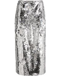 Carolina Herrera - Sequin-embellished Midi Skirt - Lyst