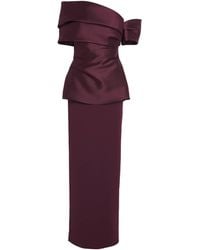 Solace London - Satin Lucine Maxi Dress - Lyst