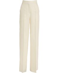 Max Mara - Linen Hangar Tailored Trousers - Lyst