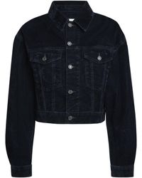 Agolde - Cotton-Blend Velvet Radley Denim Jacket - Lyst