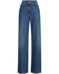 Brunello Cucinelli - Monili-Embellished Straight Jeans - Lyst