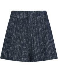 FRAME - The Tweed Shorts - Lyst