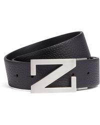 Zegna - Calfskin Logo-buckle Belt - Lyst