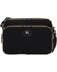 Burberry - Check-Trim Cross-Body Bag - Lyst