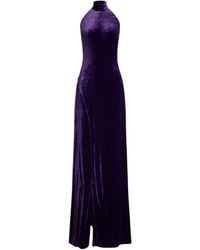 Ralph Lauren - Stretch Velvet Tatum Evening Dress - Lyst