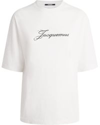 Jacquemus - Cotton-Hemp Logo T-Shirt - Lyst