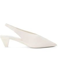 Loewe - Lambskin Origami Cubic Slingback Pumps 45 - Lyst
