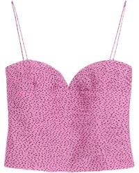 Valentino - Silk Polka-Dot Top - Lyst