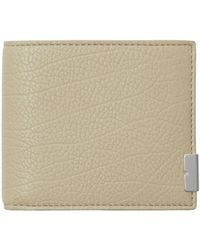 Burberry - Grained Leather Bifold Wallet - Lyst