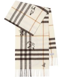 Burberry - Cashmere Check Mates Scarf - Lyst