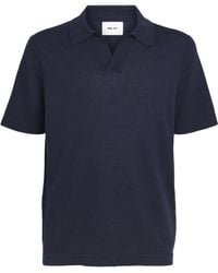 NN07 - Cotton-Linen Ryan Polo Shirt - Lyst