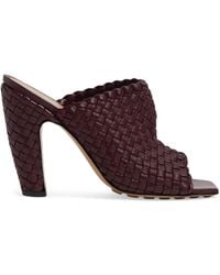 Bottega Veneta - Lambskin Canalazzo Mules 100 - Lyst