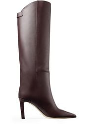 Jimmy Choo - Alizze 85 Leather Knee-High Boots - Lyst