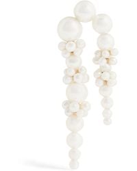 Sophie Bille Brahe - Yellow Gold And Pearl Palais De Nuit Single Right Earring - Lyst