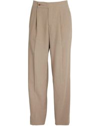 Giorgio Armani - Linen Tailored Trousers - Lyst