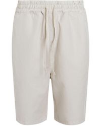AllSaints - Cotton-linen Relaxed Hanbury Shorts - Lyst