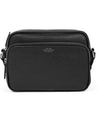 Smythson - Leather Panama Cross-Body Bag - Lyst