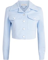 Emilia Wickstead - Cropped Nics Denim Jacket - Lyst