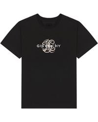 Givenchy - Cotton Reverse Logo Print T-Shirt - Lyst