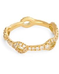 Melissa Kaye - And Diamond Mini Lola Needle Ring - Lyst