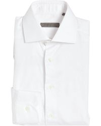 Corneliani - Cotton Twill Long-sleeve Shirt - Lyst