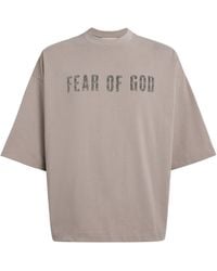 Fear Of God - Cotton Boxy Merch T-Shirt - Lyst