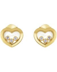 Chopard - And Diamond Happy Diamonds Icons Earrings - Lyst
