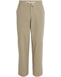 Drole de Monsieur - Cotton-Blend Drawstring Relaxed Trousers - Lyst