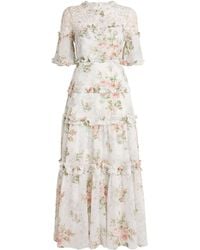 Needle & Thread - Chiffon Madame Rose Carla Maxi Dress - Lyst