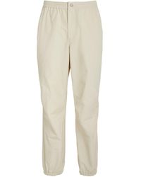 Theory - Cotton-blend Cuffed Track Pants - Lyst
