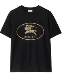 Burberry - Cotton Knight Stamp T-Shirt - Lyst