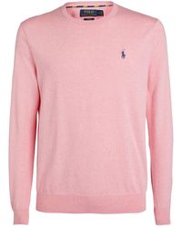 Polo Ralph Lauren Pink Pony Cashmere Sweater for Men - Lyst