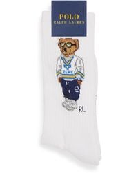 Polo Ralph Lauren - Cotton-Blend Polo Bear Socks - Lyst