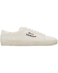 Saint Laurent - Mens Sl06 Signature Low Top Sneakers - Lyst