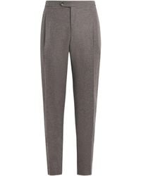 Isaia - Wool Sanita Trousers - Lyst