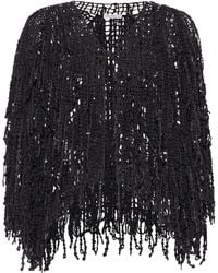 Brunello Cucinelli - Cotton-Blend Dazzling Cascades Cardigan - Lyst