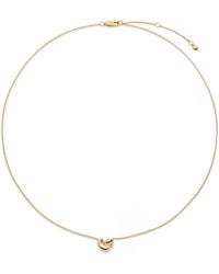 Monica Vinader - Small Vermeil Infinity Heart Necklace - Lyst
