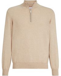Brunello Cucinelli - Cashmere Quarter-Zip Sweater - Lyst