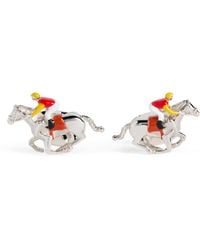 Deakin & Francis - Sterling Horse And Jockey Cufflinks - Lyst
