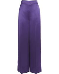 JOSEPH - Satin Dijon Tailored Trousers - Lyst