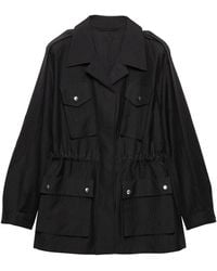 Prada - Kid Mohair-Virgin Wool Field Jacket - Lyst